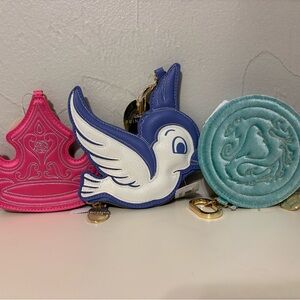 Snow White, Mulan Dragon & Aurora Crown Coin Purse Bundle